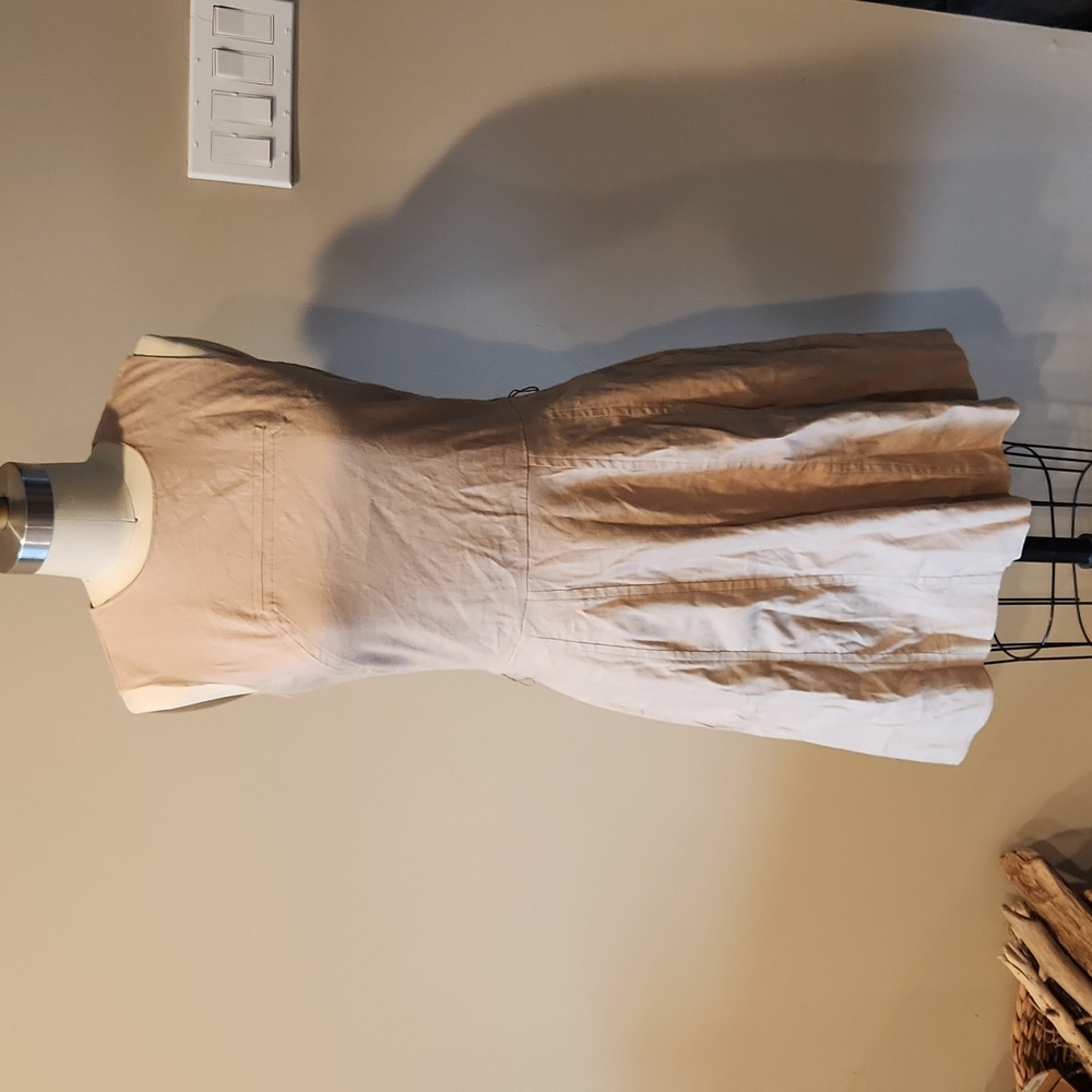 Michael Kors linen fit and flare dress